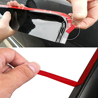 Window Visors rain Guards Vent Deflectors Fit 08-18 Chrysler Town & Country/Dodge Grand Caravan, Smoke 4pcs - size: Compatible with Dodge Grand Caravan 2008-2018
