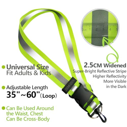 Reflective Sash for Walking at Night | High Visibility Reflectors Running Gear Women Safety Items Replaces Reflective running vest | Perfect for Dog Walking, Night Running & Cycling