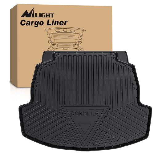 Nilight Cargo Mats for Toyota Corolla Sedan & Hybrid 2020 2021 2022 2023 2024 2025,All Weather Protection Heavy Duty Cargo Liners - size: 2020-2025 Toyota Corolla|cargo Mat