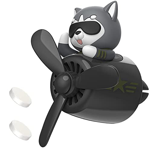 Pilot Car Air Freshener, Cute Cat Car Vent Clip Air Freshener with 2 Fragrant Tablets Automotive Air Outlet Fan Diffuser, Automotive Interiors Vent Decoration (style D) - color: style D