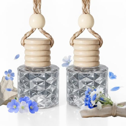 Car Air Freshener-Celestial Linen Scent Car Fresheners Long Lasting Essential Oil Car Diffuser- Cute Car Accessories for Women Interior without Methyl Carbitol&Hexylene Glycol