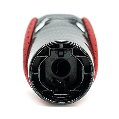 Gear Shift Knob Shifter for Lexus ES GS GX is NX RC RX 200t 300 350 3450h 450hL 350L (Circuit Red Leather/Carbon Fiber Pattern) - color: Circuit Red Leather / Carbon Fiber Pattern