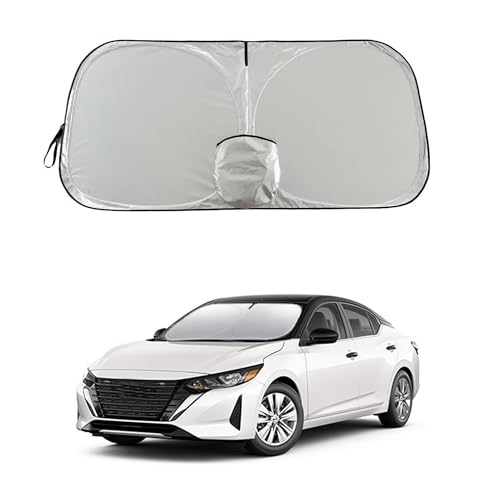 Sentra Versa Frontier Dedicated Windshield Sun Shade, Sunshade Windshield Visor for Nissan Sentra 2007-2025, Versa 2012-2025. - size: Nissan Sentra Versa Frontier