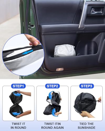 2026 Upgrade Front Windshield Sunshade fit for Toyota 4Runner 2010-2026 Reflector Foldable Car Shade Automotive Windshield Sunshades for Toyota 4Runner Windshield Sun Shade |Keeps Your Vehicle Cool| - size: Fit for Toyota 4Runner 2010-2026