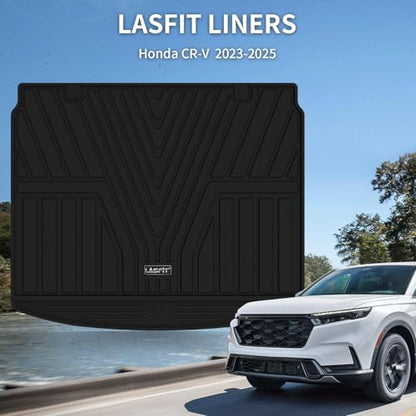 LASFIT Cargo Liner for Honda CR-V 2026 2025 2024 2023 (Gasoline & Hybrid & e:FCEV) All Weather TPE Car Trunk Mat (Upper Position), Cargo Only Black - style: 2）For Honda CR-V | 2023-2026 | Cargo Liner (Upper Position)