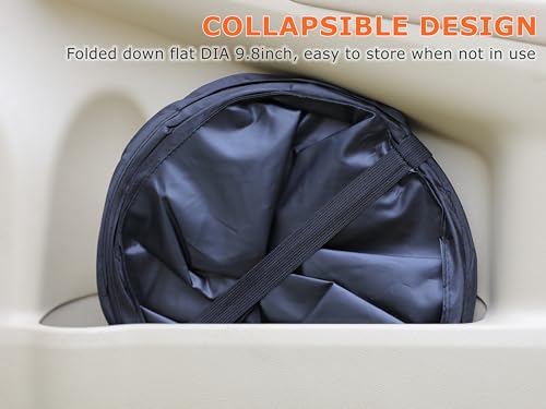 Ginsco 2Packs 4 Gallons New Leakproof Car Trash Can, Large Trash Can Pop-up Collapsible Hanging Car Trash Bin, Waterproof PEVA Liner Open-Top Garbage Can for Home Office Camping - size: 4 Gallons