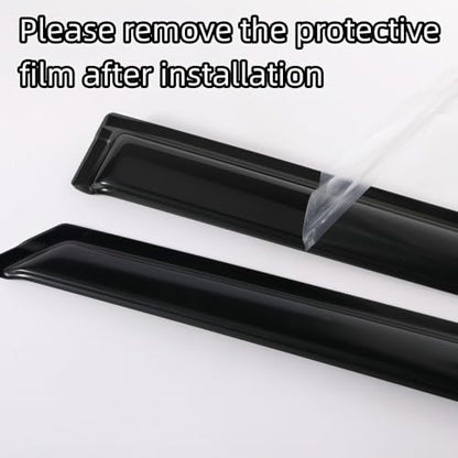 Rainproof Side Window Wind Deflectors for Benz M-Class W164 2006-2011 | Tape-on Sun Rain Guards, Stylish Car Window Visors & Vent Deflectors Installation Tape Included MB24 - size: M-CLASS W164 2006-2011