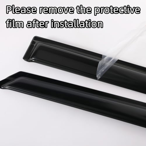 Rainproof Side Window Wind Deflectors for Benz M-Class W164 2006-2011 | Tape-on Sun Rain Guards, Stylish Car Window Visors & Vent Deflectors Installation Tape Included MB24 - size: M-CLASS W164 2006-2011