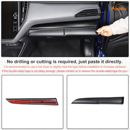 Aunginsy Passenger Dashboard Organizer Tray Compatible with Subaru Crosstrek 2024-2026 & WRX 2022-2026, Center Console Dashboard Table Tray Passenger Co-Pilot Side Storage Box Tray ABS Accessories