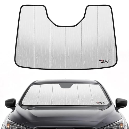 Windshield Sun Shade Compatible for 2024-2026 Subaru Crosstrek Impreza Silver Reflective Foldable Front Sun Visor Sunshade Protector with Storage Bag Keep Interior Cool