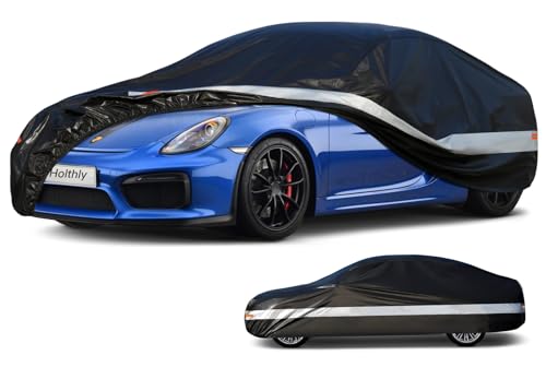 10 Layers Car Cover Waterproof All Weather for Coupe Hatchback, Outdoor Car Covers Custom Fit for Audi TT, BMW Z4, Crossfire,Toyota 86, Porsche 718 Cayman Boxster, Subaru BRZ, Ford Focus,etc - color: Black, size: A2-See vehicle size chart