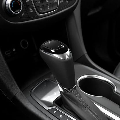 TOMALL Stainless Steel Car Gear Shift Knob Cover Compatible with Chevy Equinox 2018-2020 Malibu XL 2016-2020 Cruze 2017-2019 Shifter Panel Trim Gear Lever Cover for Car Accessories (Black Titanium) - color: Black Titanium