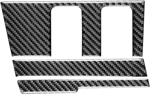 Car Center Console AUX USB Charging Port Panel Sticker Compatible with Honda Civic 9 Coupe/Sedan 2013 2014 2015 Real Carbon Fiber Interior Trim Accessories Black - A - color: Center Console Aux Usb Charging Port Panel - a
