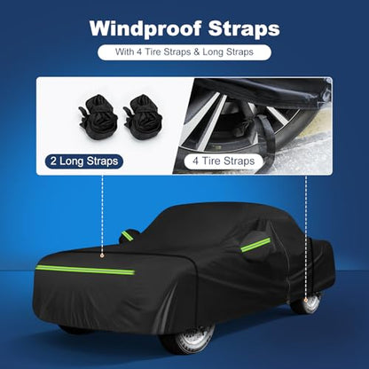 QUNSUNUS Car Cover for MG MGB Roadster/GT 1962-1981, Waterproof MGB Roadster Covers with Cotton Lining, All Weather Cover with Straps and Zipper for Wind, Sun and Dust Protection - color: for MGB Roadster/GT 1962-1981