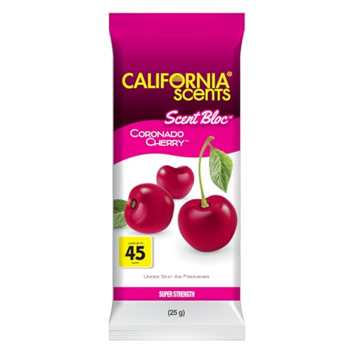 California Scents Power Bloc Car Air Freshener, Coronado Cherry Scent - size: 0.88 Ounce (Pack of 6)