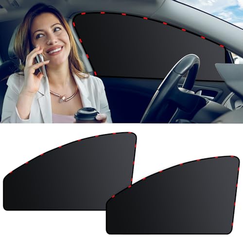 ZATOOTO Car Window Shades for Driver Side Car Privacy Shades for Front Window Full Blackout Car Window Cover Magnetic Sun Shade for Car Window Universal Great for Travel Camp Privacy - size: Blackout (Front)-2pcs