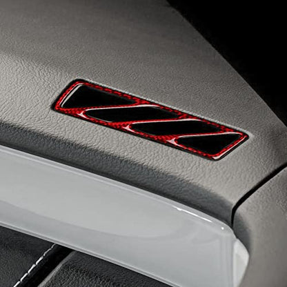 Car Side Vent Outlet Sticker Carbon Fiber Decla Interior Trim Accessories for Chevrolet Camaro 2010 2011 2012 2013 2014 2015 - color: Side Vent Outlet