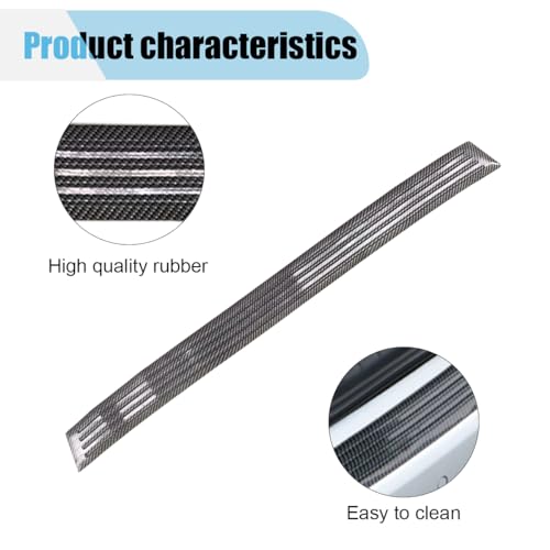 Car Rear Bumper Protector, Scratch-Resistant Carbon Fiber Door Sill Protector Strip, Car Door Edge Guard Sticker, Universal Exterior Accessories, Front/Rear Bumper Trim Cover (35.43'') - size: 35.43''