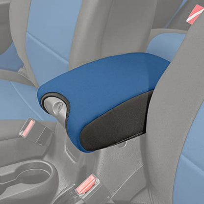 Diver Down Neoprene Center Console Cover - Fits Jeep 2007-2018 JK JKU Wrangler - Cushioned Armrest Cover - Doesn't Burn Your Elbow - Tight Custom Fit - Comfortable Foam Armrest Pad (11-18 Blue) - color: Blue, size: 2011-2018 JK