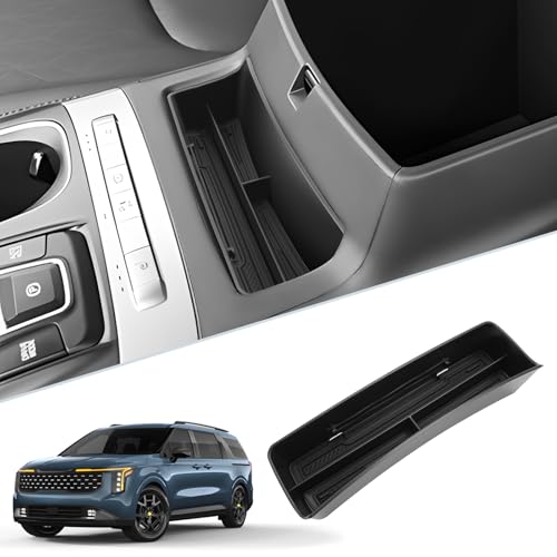 SKTU for 2025 2026 Kia Carnival Accessories Center Console Organizer for 2025 2026 Kia Carnival (LX/LXS/EX/SX/SX Prestige) Front Console Tray Kia Carnival 2025 2026 Accessories Front Console Organizer - color: for 2025 2026 Carnival Front