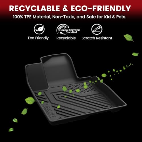 LASFIT Floor Mats & Cargo Mat with Seatback for Hyundai Tucson Gas 2026 2025 2024 2023 2022 SEL/SEL Convenience/SE/XRT, All Weather TPE Car Mats Custom Fit Tucson 2022-2026 Floor Liners & Trunk Mat - size: 2)For Hyundai Tucson | 2022-2026 | Gas