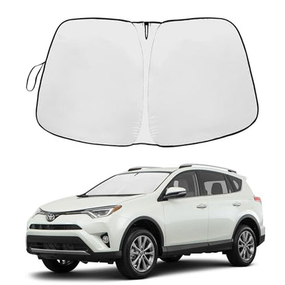 2026 Upgrade Front Windshield Sunshade fit for Toyota RAV4 2013-2018 Reflector Foldable Car Shade Automotive Windshield Sunshades for Toyota RAV4 Windshield Sun Shade |Keeps Your Vehicle Cool| - size: Fit for Toyota RAV4 2013-2018