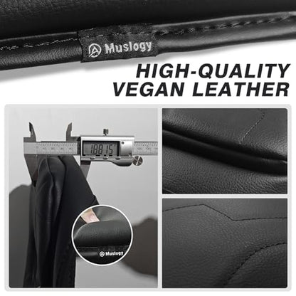 Muslogy Center Console Armrest Cover Fit for Chevy Silverado & GMC Sierra 2019-2026 Accessories, Comfort Armrest Pad Console Lid Cushion Vegan Leather 1-Inch Extra Thick(Split Bench Seat Console ONLY) - size: 1) 19-25 |Silverado & Sierra| Jump Seat, +Thic