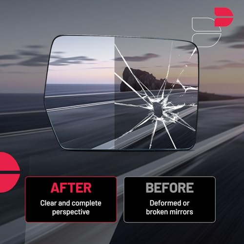BDFHYK Mirror Glass Compatible With 2004-2010 F-150 Convex rear view mirror with backing plate, Replaces 4L3Z17K707AB (Right Side) - size: Right Passenger Side, style: 2005-2010 F-150