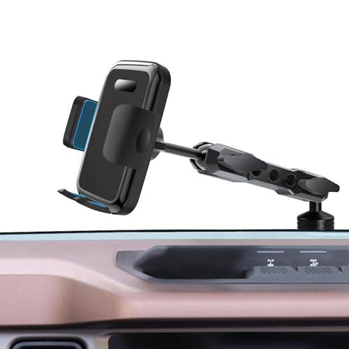 Phone Mount Holder for Ford Bronco 2021 2022 2023 2024 2025 2026 2/4 Door, Phone Mount for All Mobile Phones, OEM Screws Dash Mount Install, for Ford Bronco Accessories (Not for Bronco Sport) - size: Clamp