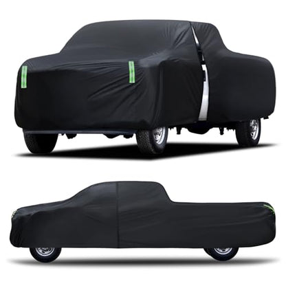Truck Car Cover Waterproof All Weather Full Outdoor Pickup Cover Rain UV Protection, Size T5 Universal Fit for Chevy Silverado Dodge Ram 1500 Ford F-250 F-350.(Fit Truck Length 251 to 266 inch) - size: T5 Fit Truck Length 251 to 266 inch