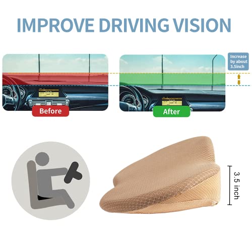 Car Seat Cushion, Memory Foam Seat Pad for Sciatica and Lower Back Pain Relief, Seat Cushion for Car Seat Driver (Beige) - color: Z-beige