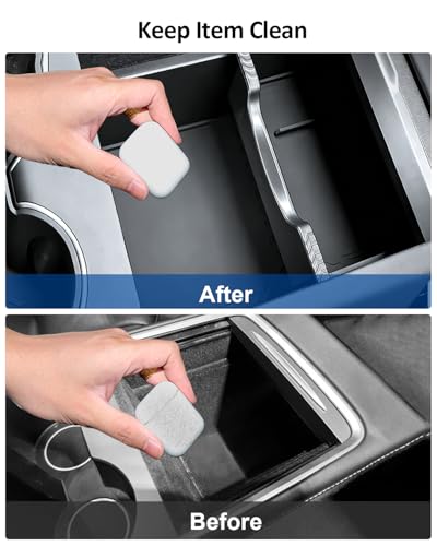 5PCS Double-Layer Center Console Organizer Tray for Tesla Model Y Juniper 2025 2026 Accessories Refreshed Car Storage Tray Armrest Tray Insert Cup Holder Hidden Compartment Storage Box - size: Juniper (Style 3)
