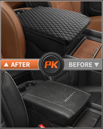 Shademax Center Console Cover for Dodge Ram 1500 2026 2025-2019, Armrest Cushion Pad Cover for 5th Ram 1500 2500 3500 Accessories Arm Rest Cushion Leather Bucket Seat Console Protector Anti-Scratch - size: Size for Dodge Ram 1500 2500 3500 2019-2026