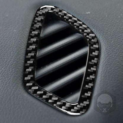 Generic Auto Dashboard Both Sides Air Vent Wind Outlet Defogger Frame Sticker Real Carbon Fiber Interior Trim Accessories Compatible with Benz CLA C117 2014-2018 GLA X156 2015-2019 Black, BM8112 - color: Dashboard Both Sides Air Vent Wind Outlet Defogger
