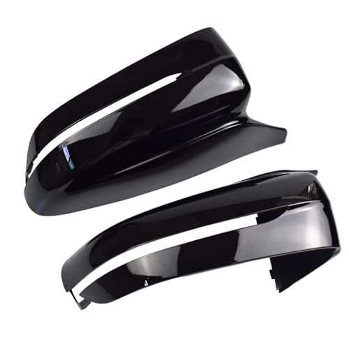 AJHLJ® Black Rearview Mirror Cover Side Mirror Covers Caps for BMW 3 4 5 7 8 Series G20 G21 G22 G23 G26 G30 G31 G11 G12 G14 G15 G16 2017-2021 (Glossy Black) - color: Glossy Black