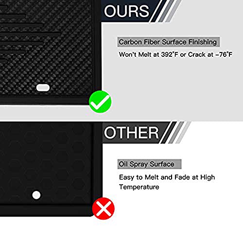 Intermerge License Plate Frames, 2 Pack, Universal US Car Black TPU Bracket Holder. Rust-Proof, Rattle-Proof, Weather-Proof with Drainage Holes Car Accessories