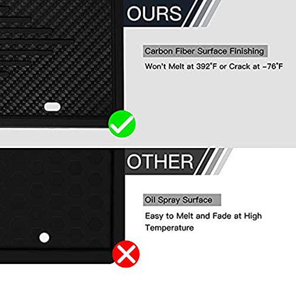 Intermerge License Plate Frames, 2 Pack, Universal US Car Black TPU Bracket Holder. Rust-Proof, Rattle-Proof, Weather-Proof with Drainage Holes Car Accessories
