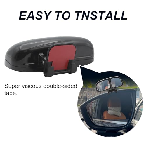 Blind Spot Mirror Adjustable 360 Degree Car Side Mirror, HD Glass Rear View Exterior Accessories Frame Thickness Less than 5MM for Car SUV (dual mirror right) - style: dual mirror right
