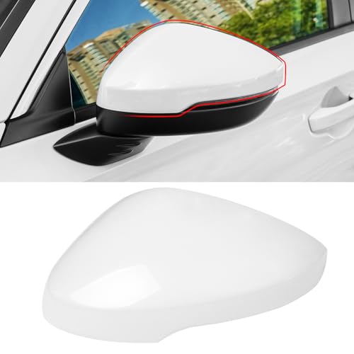Moonlinks Compatible with Honda Civic 11th Gen 2022-2025 LX Si Sport Type R Side Mirror Cover Replacement, White Left Driver Side Clip-on Mirror Cap WITH Turn Signal - color: Left White