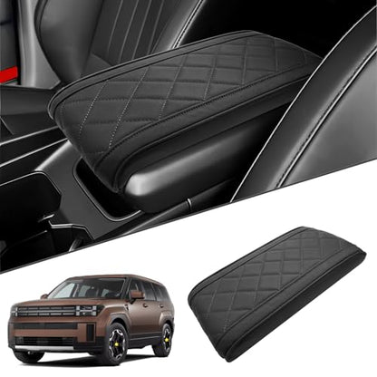 SKTU 2024 2025 2026 Santa Fe Accessories Center Console Cover Compatible with 2024 2025 2026 Hyundai Santa Fe Armrest Cover Hyundai Santa Fe 2024 2025 2026 Accessories Center Console Cushion (Black) - color: 2024+ Santa Fe Black