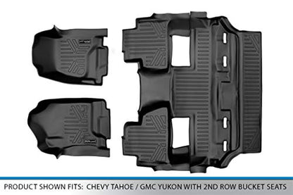 SMARTLINER Custom Fit Floor Liners - Fits 2015-2020 Chevrolet Tahoe - color: Chevrolet (Tahoe) 2015-2020