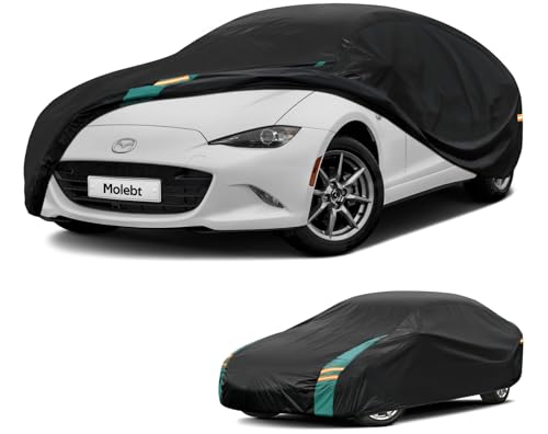 Small Car Cover Waterproof All Weather for Coupe, Universal Fit for Mazda Miata/MX-5, BMW Z3, Pontiac Solstice, Audi TT, Honda S2000, Rain Winter Sun Protection. (Length up to 165) - size: 1 Fit Sedan/Coupe-length (Up to 165")