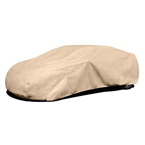 Budge Rain Barrier Cover Fits Sedans up to 22' Long | Waterproof | Breathable, Tan, 264" L x 70" W x 53" H (RSD-5)