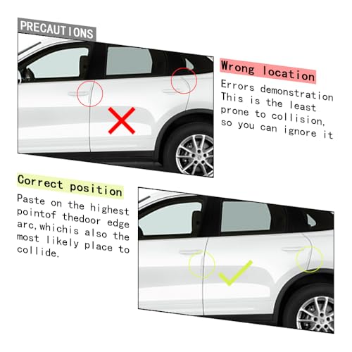 4Pcs 6 inch Universal 3D Carbon Fiber Texture Automotive Door Edge Buffer Trim Strip Paint Protector Cover Scratch Non-Marking Silicone Personalize Bar Sticker (White Translucent) - color: White Translucent