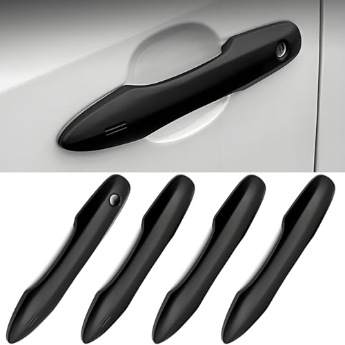 No Adhesive Snap-on Car Door Handle Cover Protector Compatible for Toyota 2018-2020 2021 2022 2023 2024 2025 2026 Camry 2019-2026 Corolla 2019-2022 Avalon 2016-2026 Prius 2020-2024 Venza Accessories - color: 3. Matte Black