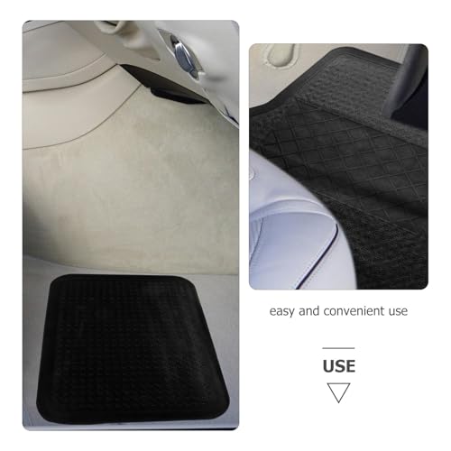 NUOBESTY Vehicle Foot Mats Car Floor Protection Mat 4pcs PVC Waterproof Non-Slip All-Season for Cars and Suvs