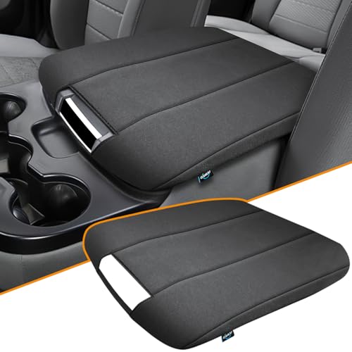 Center Console Cover Fit for 2013-2018 Dodge Ram 1500 & 2013-2023 Ram 2500/3500/1500 Classic Model for Jump Seat Console, Armrest Cover Cozy Neoprene, Customized Accessories - style: A: Jump Seat Console 2013-2018 Ram Black Neoprene