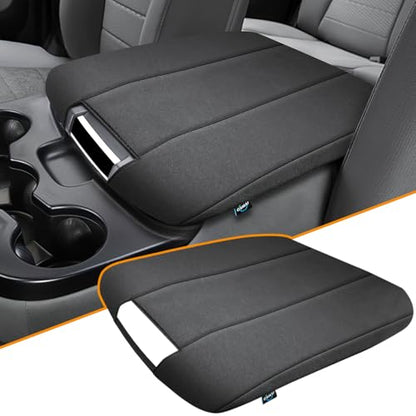 Center Console Cover Fit for 2013-2018 Dodge Ram 1500 & 2013-2023 Ram 2500/3500/1500 Classic Model for Jump Seat Console, Armrest Cover Cozy Neoprene, Customized Accessories - style: A: Jump Seat Console 2013-2018 Ram Black Neoprene
