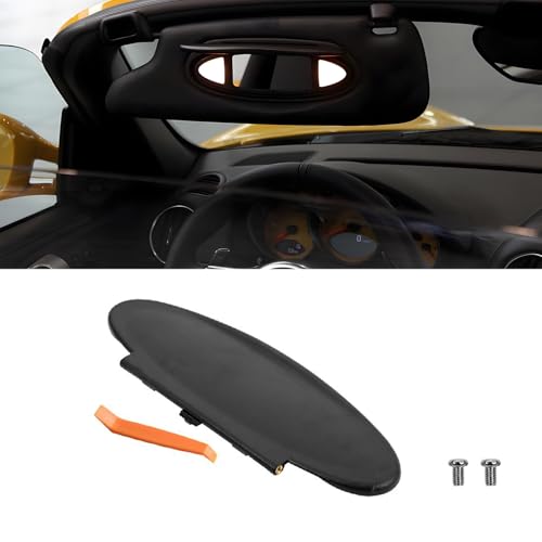 1Pcs Sun Visor Mirror Cover Replacement,Driver/Passenger Side Sunvisor Vanity Mirror Lid Caps Cover for Porsche 996/997-911 986/987 for Boxster for Cayman 1996-2010 - color: 1PCS Sun Visor Mirror Cover