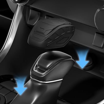 Suitable for Toyota RAV4,Toyota Wildlander,Toyota VENZA,Toyota Ninth-Generation Camry,Toyota Highlander,Toyota Kluge Car Gear Shift Cover,Stick Shifting Handle Protector (Black) - color: Black